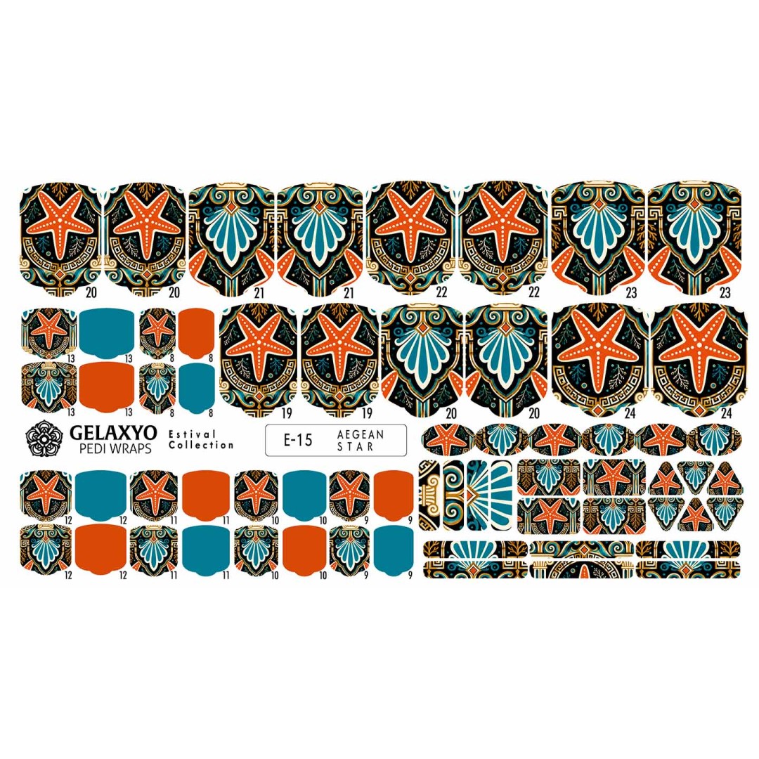 PEDI WRAPS ESTIVAL E-15 GELAXYO CU 38 DE...
