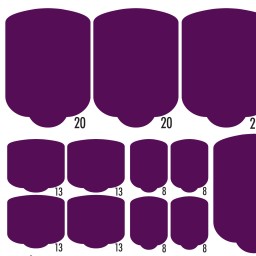 PEDI WRAPS PURE COLOR PC-17 GELAXYO CU 38 DE WRAPURI, 26... 2