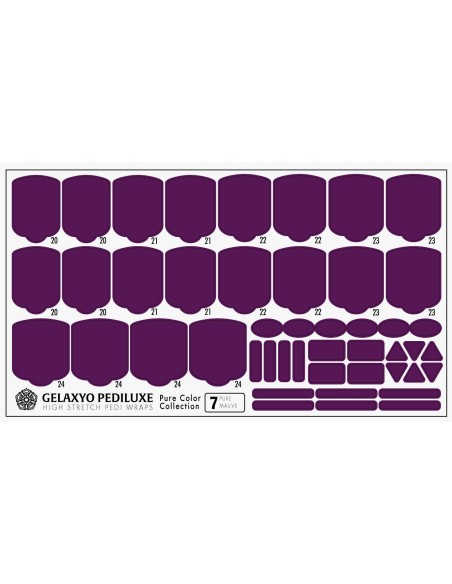 PEDI WRAPS PEDILUXE PURE COLOR PC-07 GELAXYO