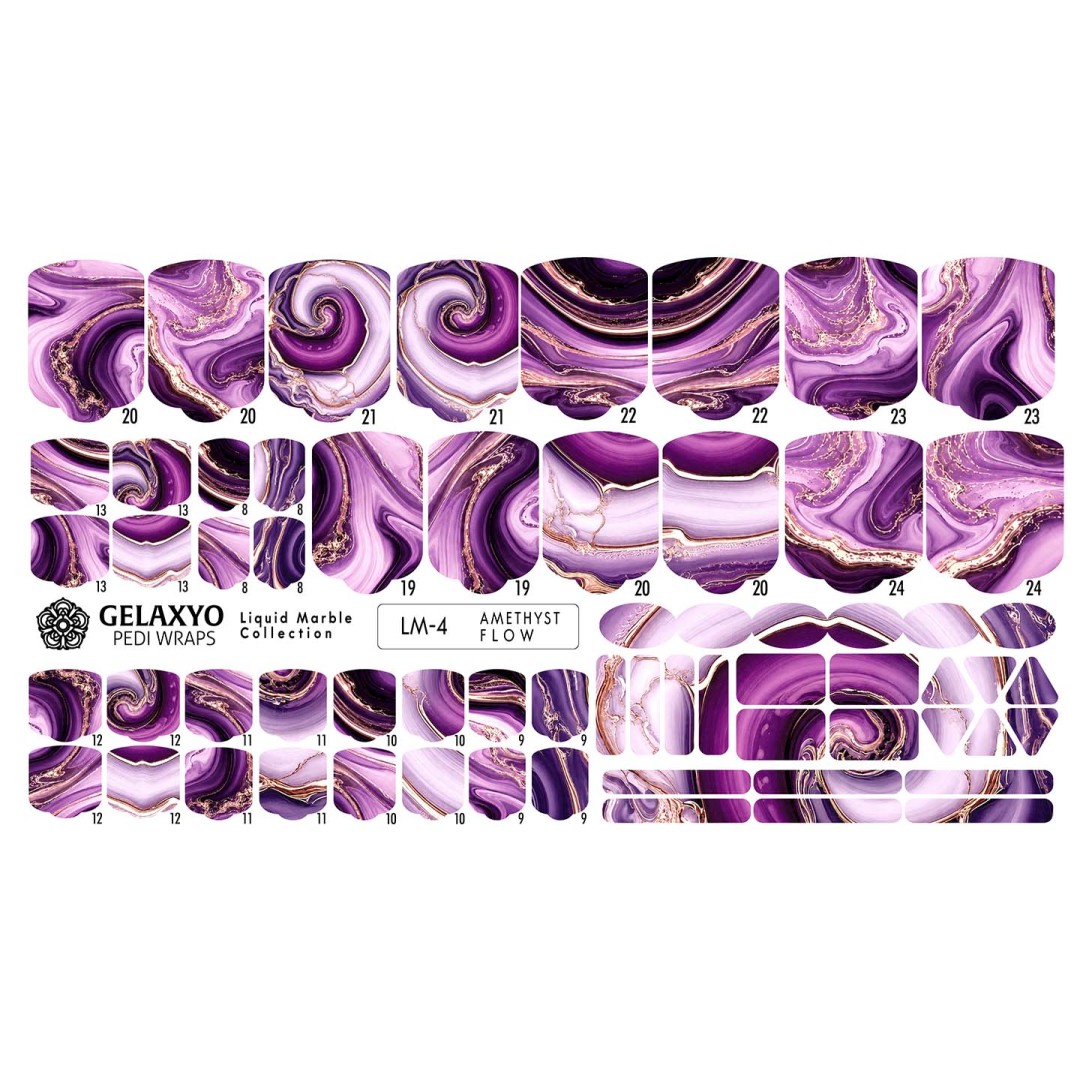 PEDI WRAPS LIQUID MARBLE LM-4 GELAXYO CU 38 DE...