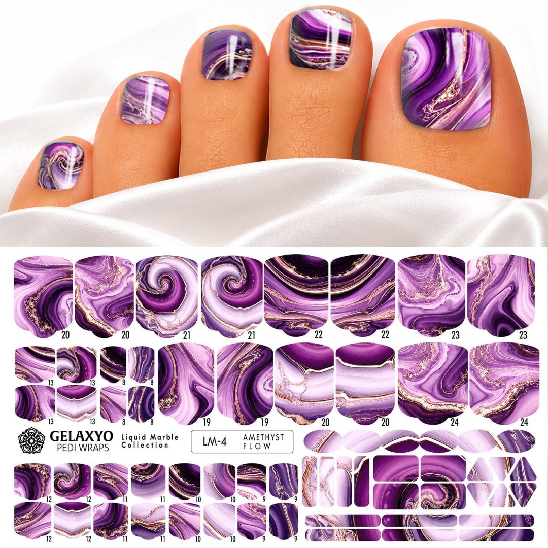 PEDI WRAPS LIQUID MARBLE LM-4 GELAXYO