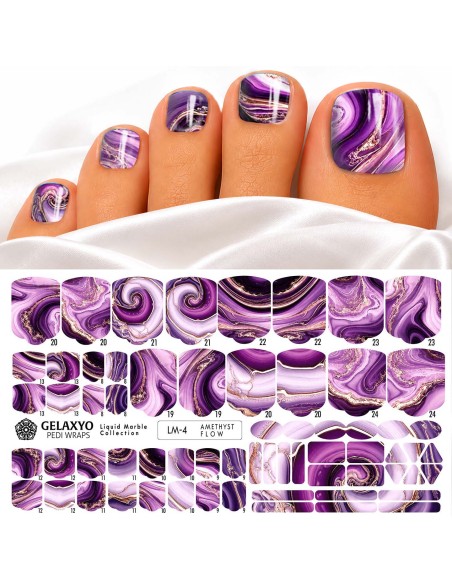 PEDI WRAPS LIQUID MARBLE LM-4 GELAXYO