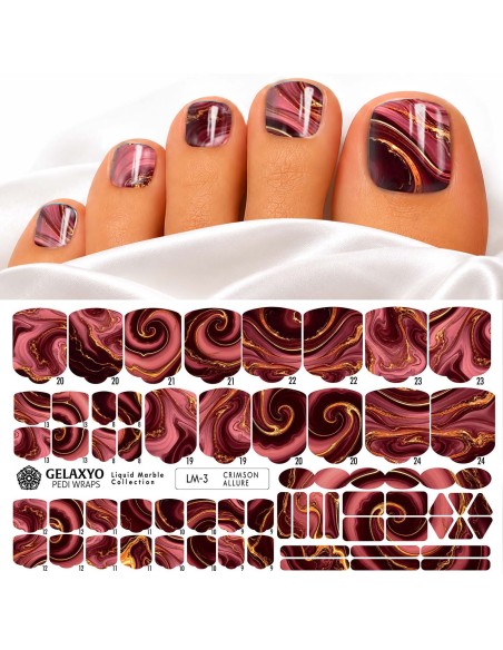 PEDI WRAPS LIQUID MARBLE LM-3 GELAXYO