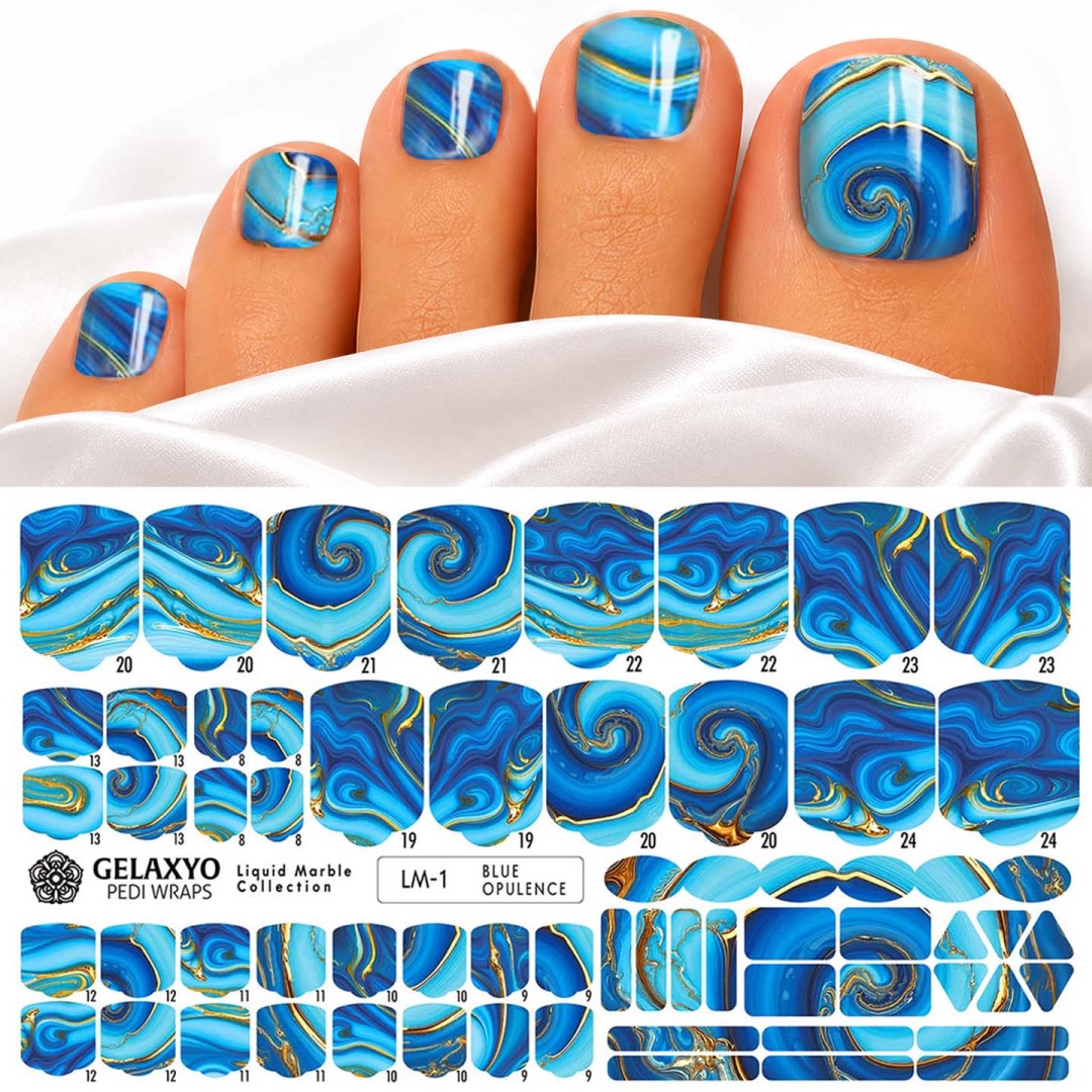 PEDI WRAPS LIQUID MARBLE LM-1 GELAXYO