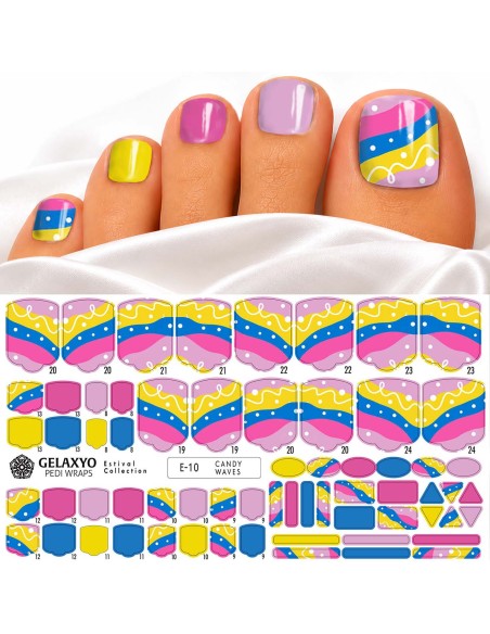 PEDI WRAPS ESTIVAL 10 GELAXYO