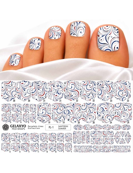 PEDI WRAPS PORCELAIN LINES PL-1 GELAXYO