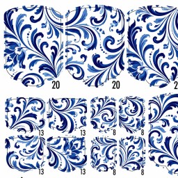 PEDI WRAPS PORCELAIN LINES PL-2 GELAXYO 2