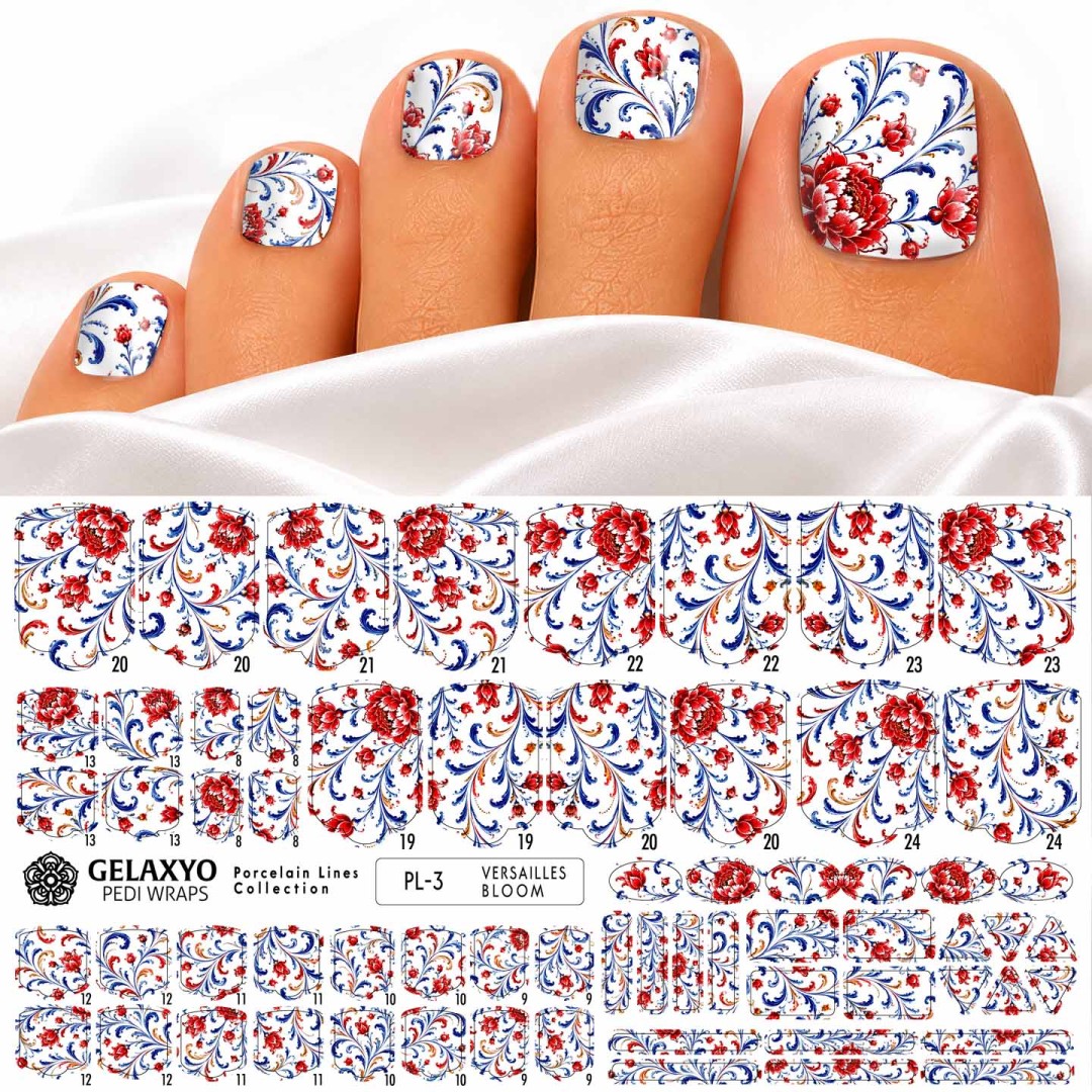 PEDI WRAPS PORCELAIN LINES PL-3 GELAXYO