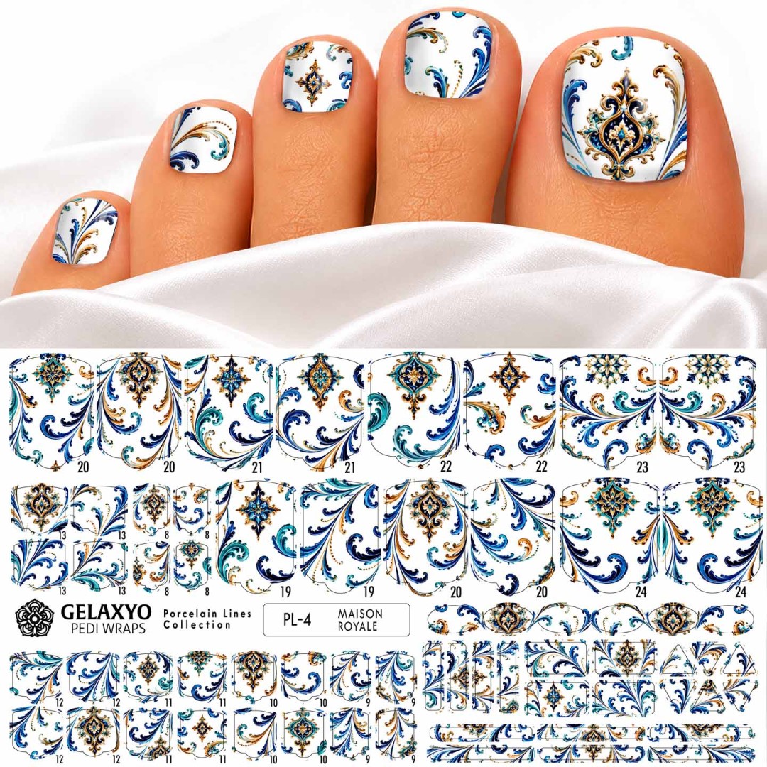 PEDI WRAPS PORCELAIN LINES PL-4 GELAXYO