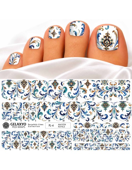 PEDI WRAPS PORCELAIN LINES PL-4 GELAXYO