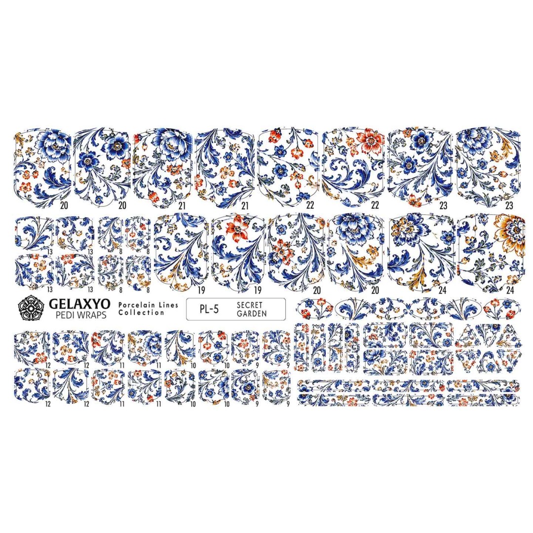PEDI WRAPS PORCELAIN LINES PL-5 GELAXYO CU 38...
