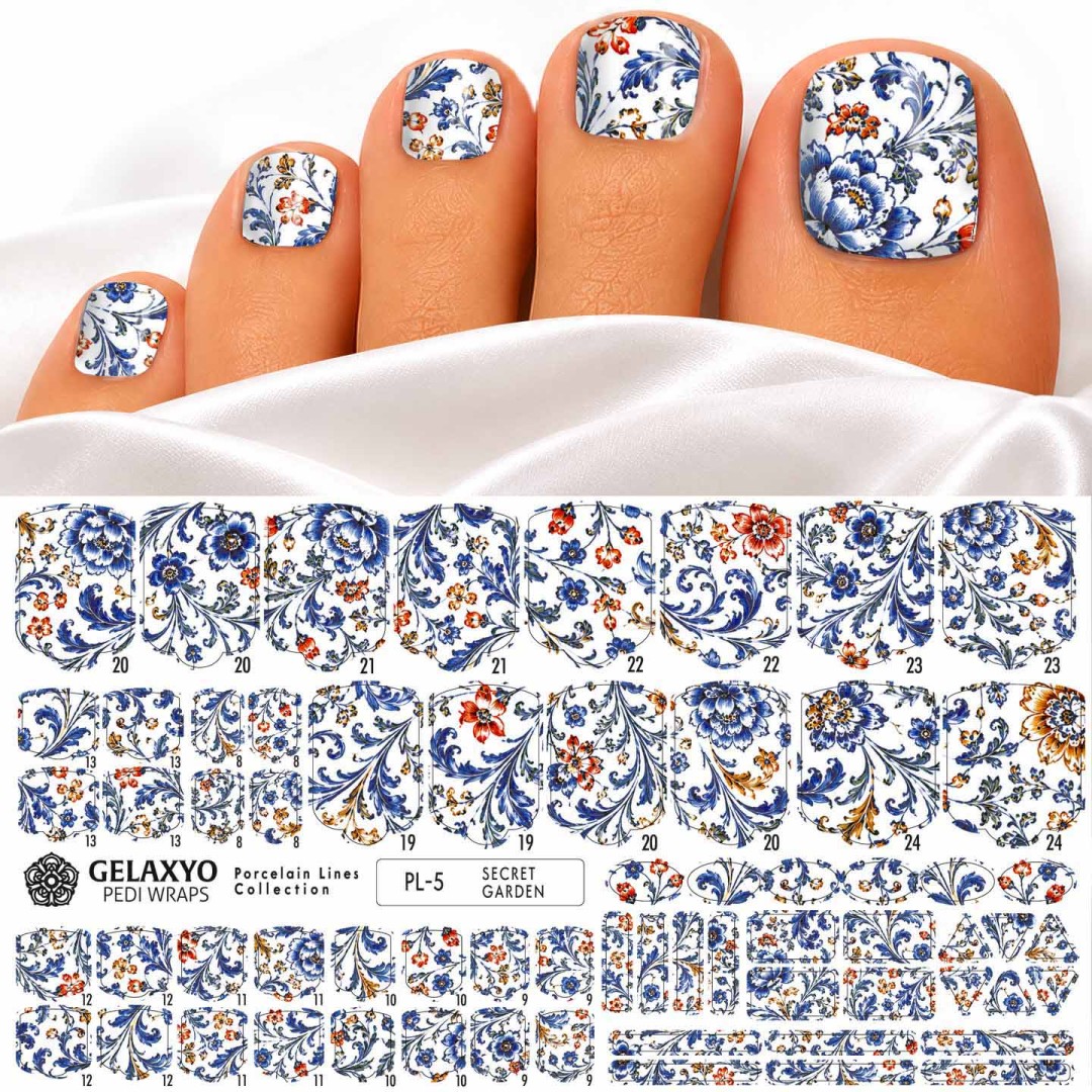 PEDI WRAPS PORCELAIN LINES PL-5 GELAXYO