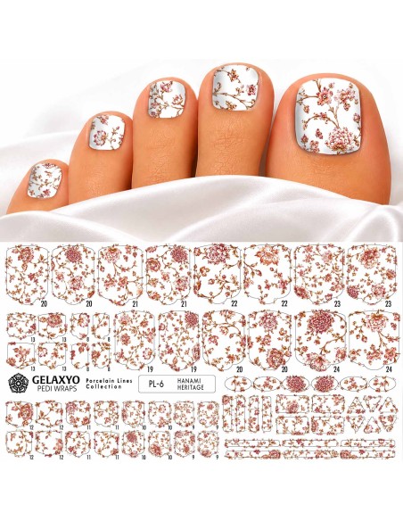 PEDI WRAPS PORCELAIN LINES PL-6 GELAXYO