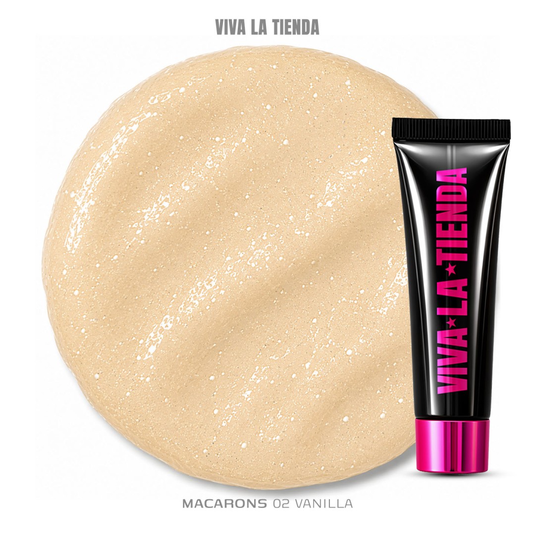 Polygel Viva La Tienda – MACARONS 02 15ml Vanilla – galben