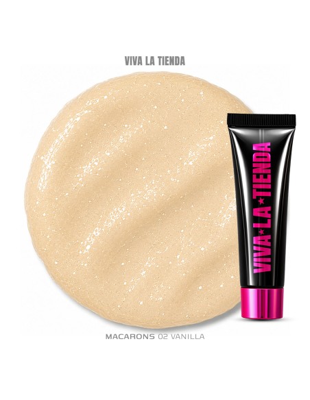 Polygel Viva La Tienda – MACARONS 02 15ml Vanilla – galben