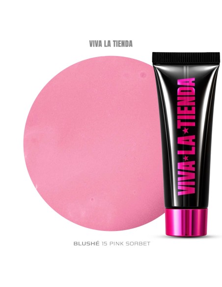 Polygel Viva La Tienda – Blushé 15 Pink Sorbet 30ml – roz vibrant, aderență optimă, se pilește ușor, pentru construcție cu aspect statement și control precis