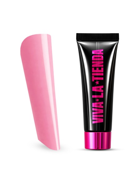 Polygel Viva La Tienda – Blushé 15 Pink Sorbet 30ml – roz vibrant, aderență optimă, se pilește ușor, pentru construcție cu aspect statement și control precis