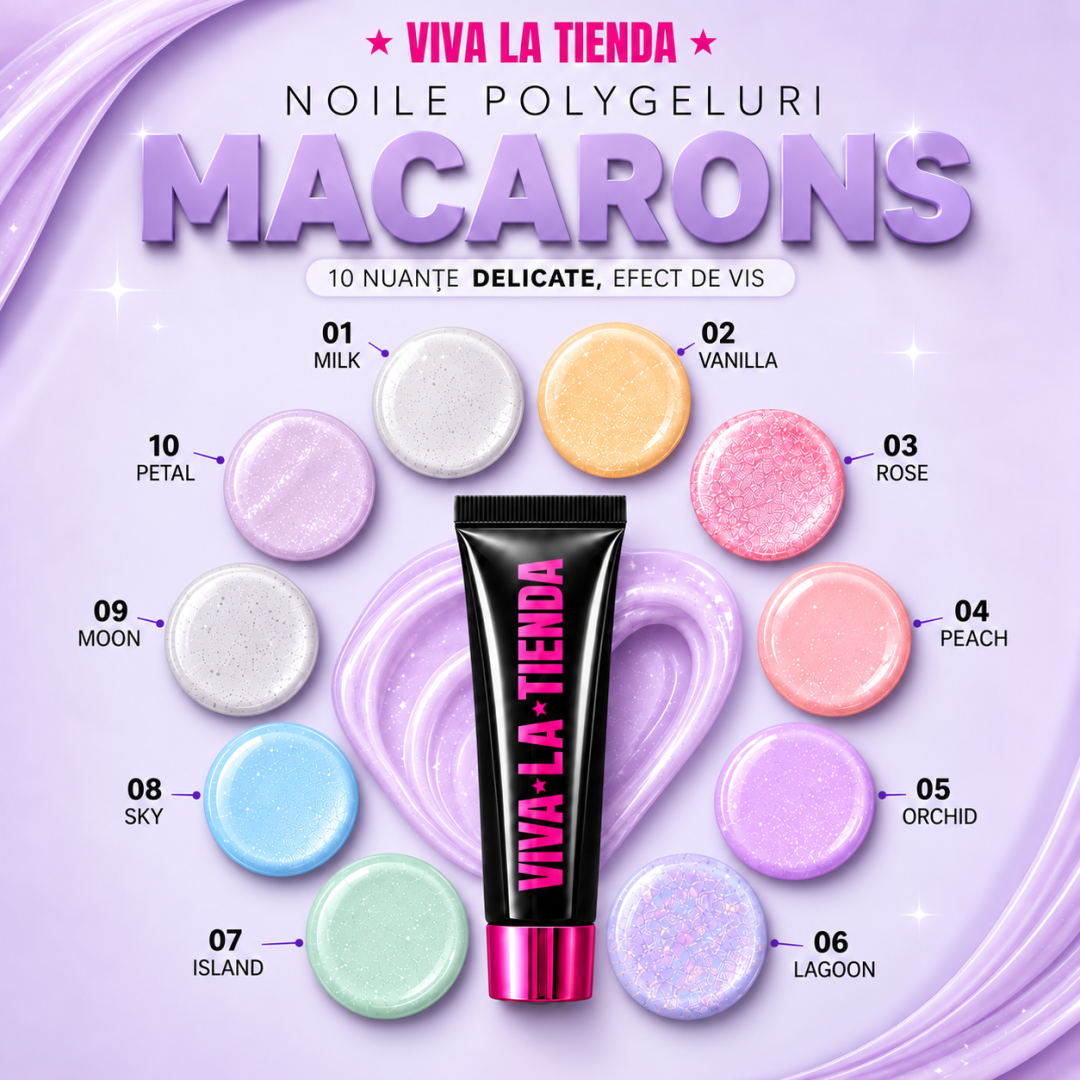 Polygel Viva La Tienda – MACARONS 10 15ml Petal...