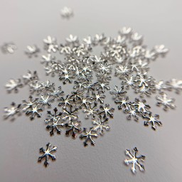 ORNAMENTE 3D ARGINTII FULG DE NEA