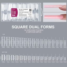 Dual Forms Sandwich Square set 240 buc, 15 mărimi tipsuri... 2