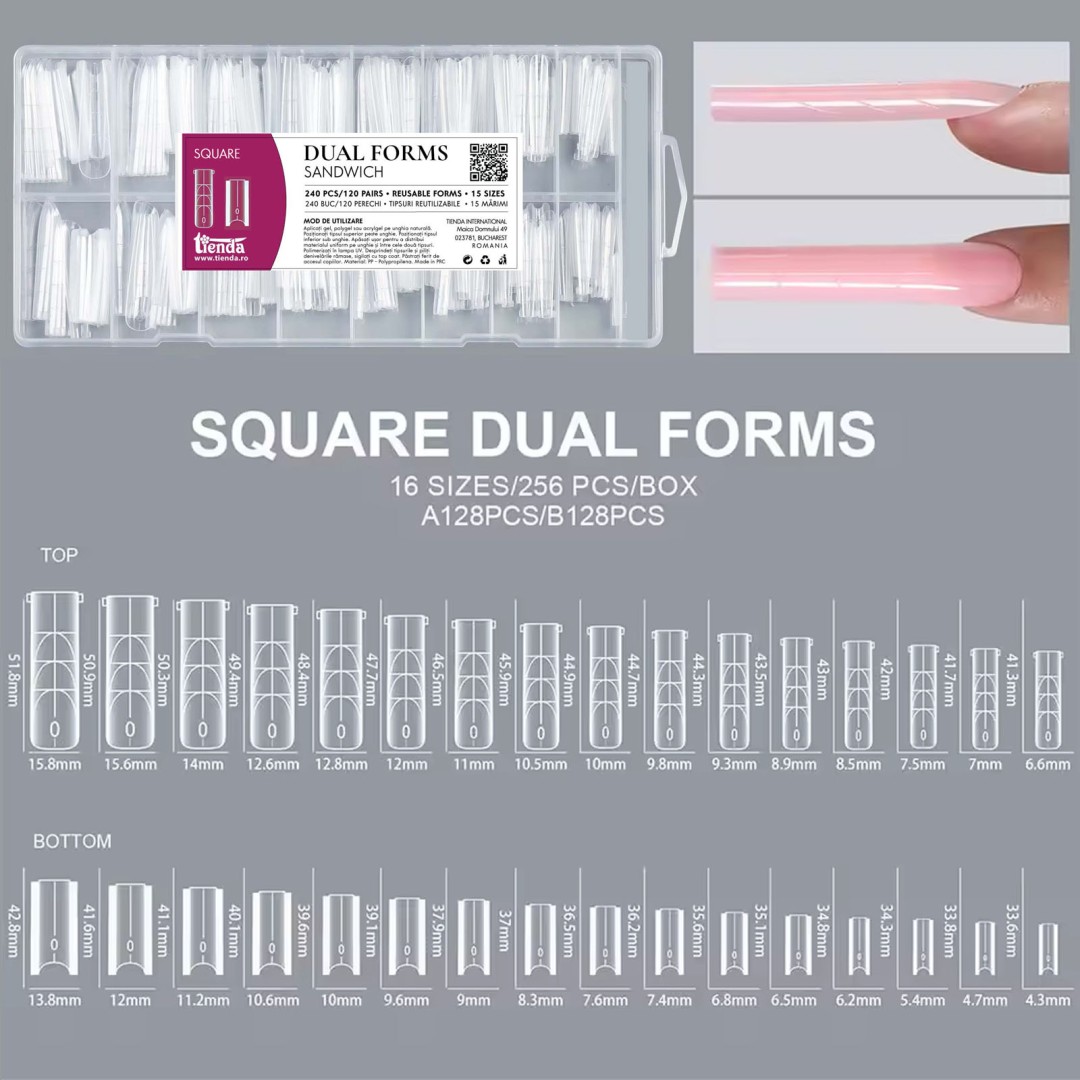 Dual Forms Sandwich Square set 240 buc, 15...
