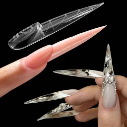 DUAL FORMS TIPS - SPACE FRENCH STILETTO SET 150 2