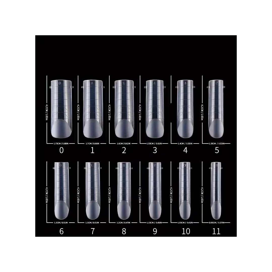 LIQUID TIPS SQUARE SET 120 BUC 12 MĂRIMI...