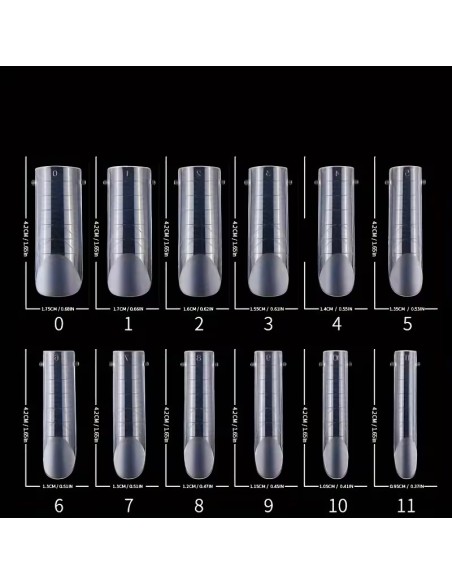 LIQUID TIPS SQUARE SET 120 BUC 12 MĂRIMI REUTILIZABILE