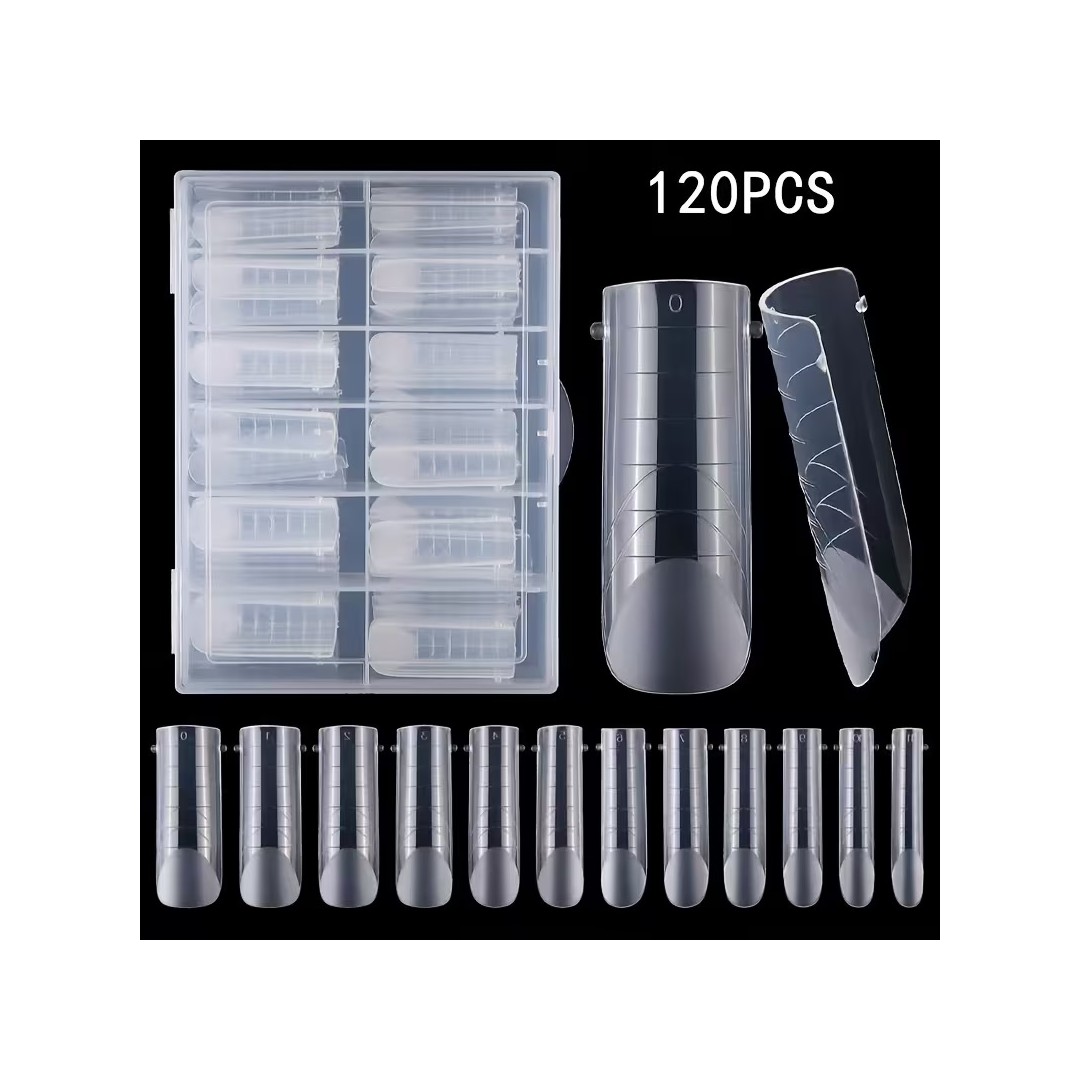 LIQUID TIPS SQUARE SET 120 BUC 12 MĂRIMI...
