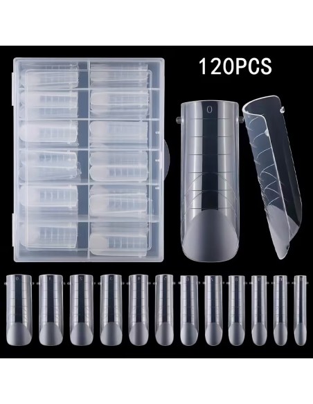 LIQUID TIPS SQUARE SET 120 BUC 12 MĂRIMI REUTILIZABILE