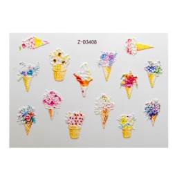 Tatuaj 3D Flori ZD3408