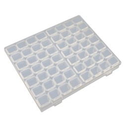 ORGANIZATOR CU 56 CUTIUTE PENTRU NAIL ART