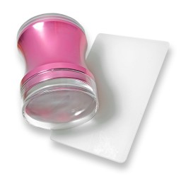 ŞTAMPILĂ METALICĂ TRANSPARENTĂ CU RACLETĂ