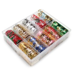 MESH METALIZAT MULTICOLOR SET 10 ROLE