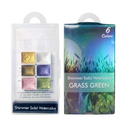  SET 6 ACUARELE SIDEFATE - GRASS GREEN AS03