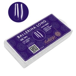 GEL TIPS BALLERINA LONG SET 240 BUC DIVERSE MĂRIMI 