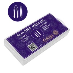 GEL TIPS ALMOND MEDIUM SET 240 BUC DIVERSE MĂRIMI 