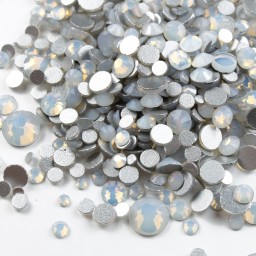 CRISTALE FAȚETATE WHITE OPAL CU REFLEXII CF22