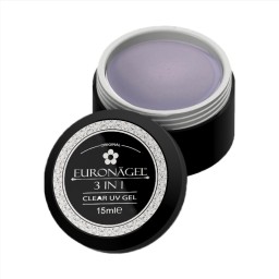 GEL UV 3 în1 Tienda Euronägel CLEAR  15 ml 