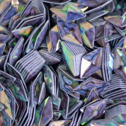 PAIETE 3 D ROMB ARGINTIU-VERNIL PRD02